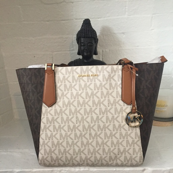 michael kors kimberly lg bonded tote